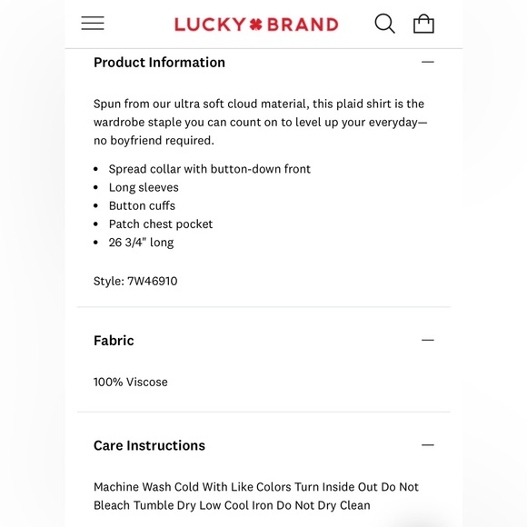 Lucky Brand Cloud Plaid Flannel Shirt - Picture 11 of 13